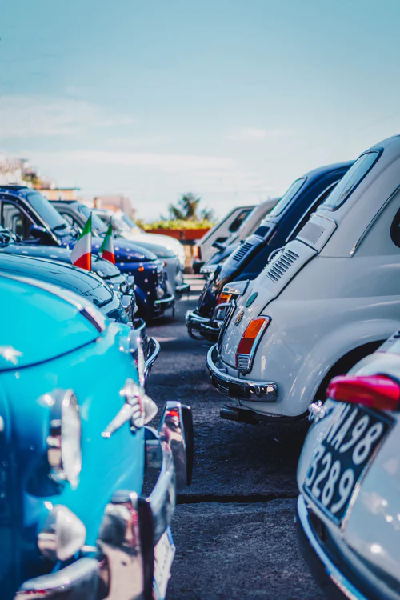 Row of cars